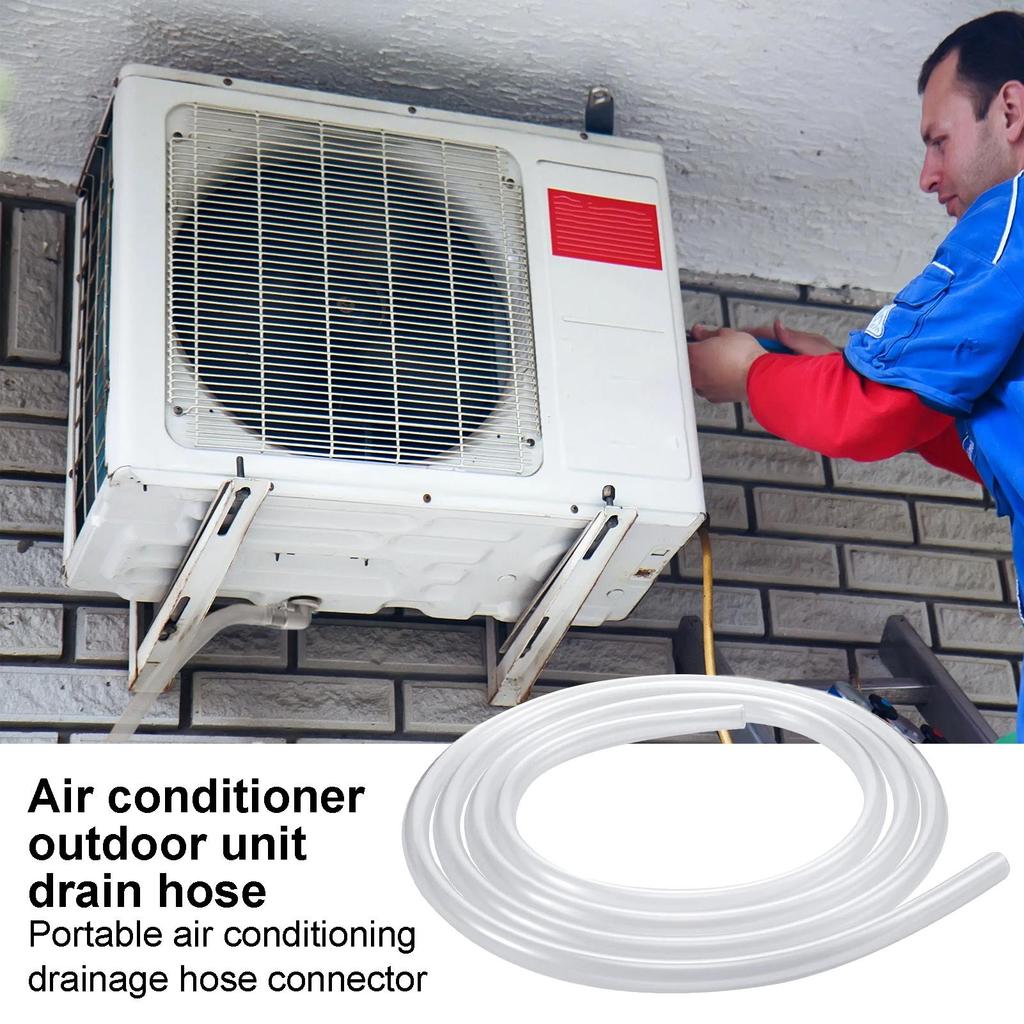 AC Drain Hose Leakproof AC Drain Hose Kit Air Conditioner Parts AC Drain Pipe Replacement with Hose Connector and Clamp