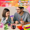 ShinyWay Crafting Mall Fluffy High-Density 114-Piece Artificial Flower Set 10 Colors Wire 6mm 30cm Florist Tape Glue Sticks Bouquet Skeleton Art DIY