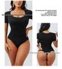 European & American Seamless Square Neck Tummy Control Bodysuit Shapewear