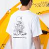 THE NORTH FACE Camping T-Shirts Unisex White Crew Neck Moderate Straight Fit NF0A7QRL-FN4