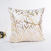 Gold Foil Printing Pillow Case Sofa Waist Throw Cushion Cover Home Decor 
