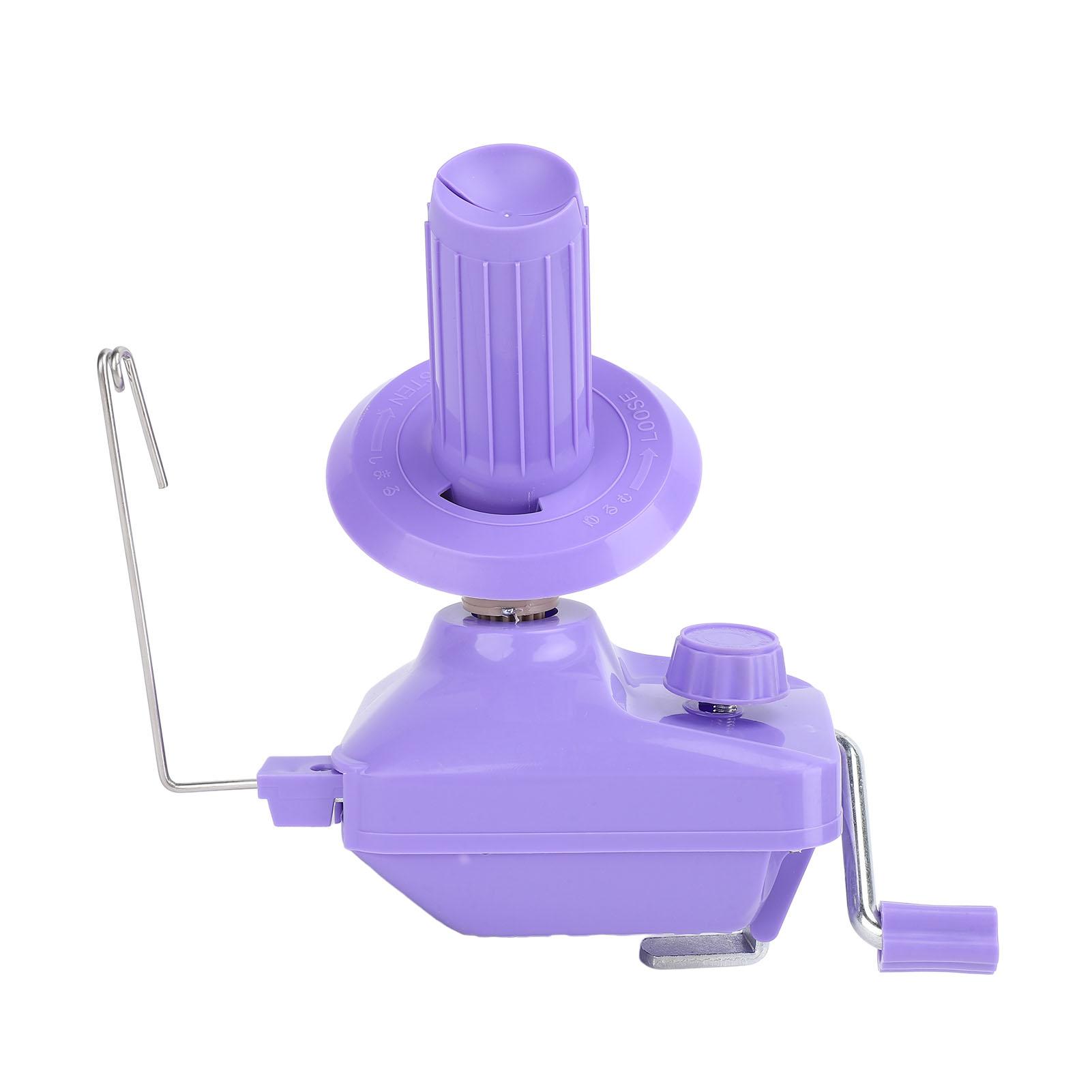 

Yarn Ball Winder Hand Operated Portable Needlecraft Winding Machine for Home and School Crafting Purple