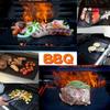 Grillmatte für BBQ, Antihaftbeschichtet, Hitzebeständig, Wiederverwendbar, Glasfaser-Grillfolie für Gemüse, Speck, Fisch, Kebabs, Spülmaschinenfest, Schwarz
