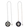 2pcs Ceiling Fan Pull Extension Metal Lamp Pull Chain Pendant For Light Switch Decorative Fan Chain Extender Hanging Cord