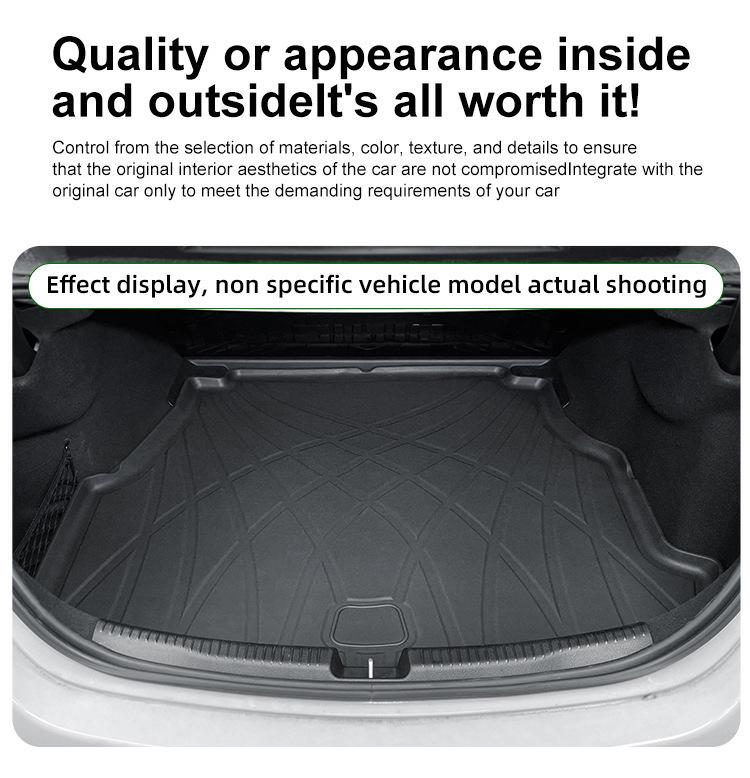Right-Hand Drive Kia EV9 Trunk Mat (2024-2025 Models) - TPE Tail Box Mat