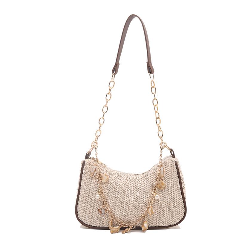 Spring new bag women s niche new trendy straw underarm bag lightweight one-shoulder crossbody bag women s bag