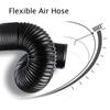 76mm Car Air Intake Cold Pipe Flexible Ducting Feed Hose Induction Kit Black 1M