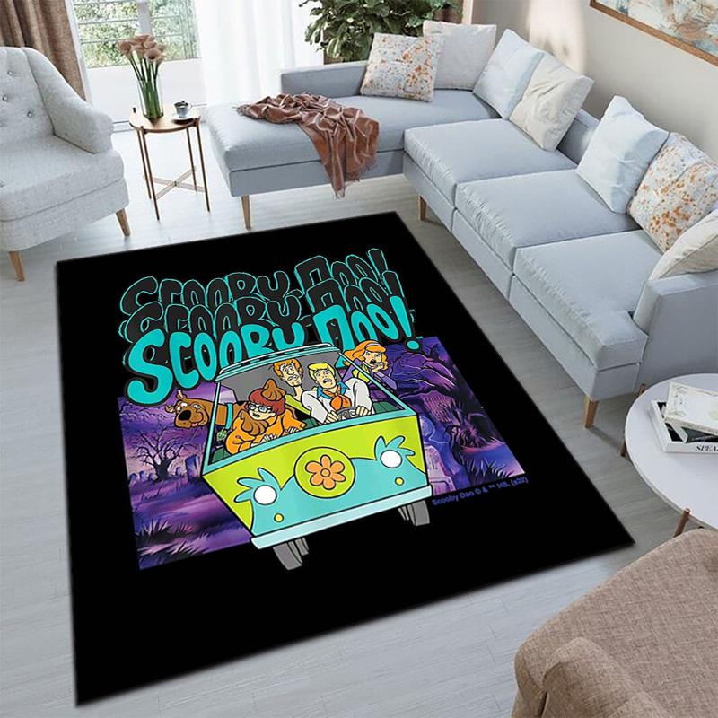 Halloween Cartoon Comedy Adventure Movie Scooby-Doo Carpet Is Suitable for Living Room and Bedroom Doormats Office Balcony Decorative Carpet V2