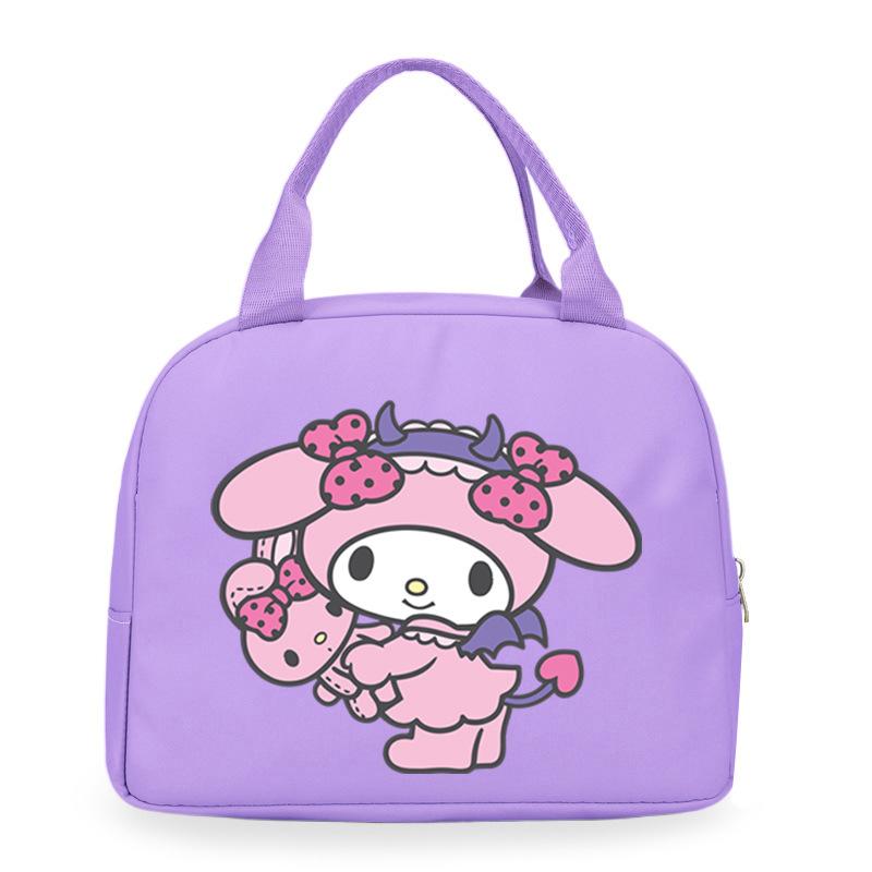 Melody cute cartoon print student lunch bag high value work commute leisure handbag
