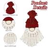 Weihnachtsmann DIY-Kits mit Anleitung, DIY Makramee Weihnachtsdekorationen