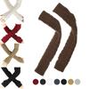 Fashion Fingerless Autumn Winter Spring Knitted Gloves Wool Mittens Long Gloves Arm Warmers