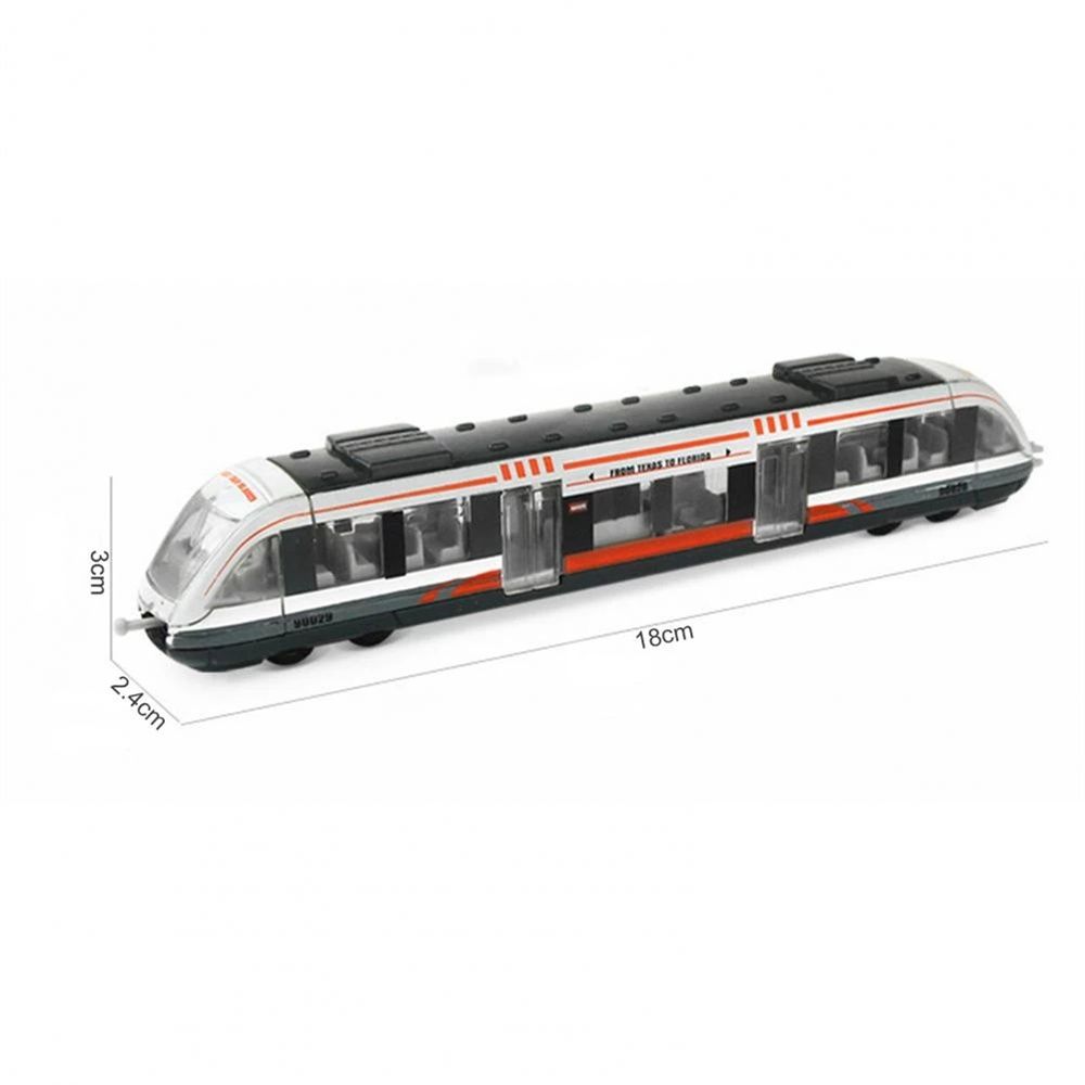 Metal Metro Subway Toys Gift Simulation Train Toy Diecast Train Toy High Speed Rail Underground