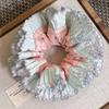 Elastic Plaid Scrunchies Sweet Exaggerated Hair Ring Exquisite Large Lace Hair Tie  Lady