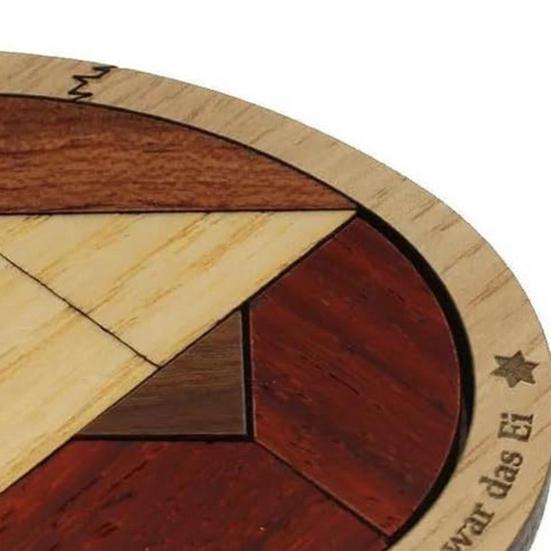 Quebra-Cabeça de Ovo Brinquedo Educativo para Crianças Mini Quebra-Cabeça de Madeira Estimula a Criatividade Pensamento Lógico Habilidades Manuais Quebra-Cabeça Estilo Montessori