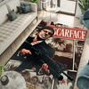 Tappeto Tappeto Movie 3D Printing Scarface Tony per Camera da Letto Soggiorno Casa Decorazione Divano, Tappetino Gioco Bambini Grande Decorazione Pavimento Regalo