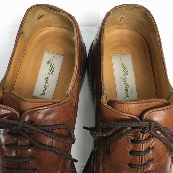 80-tals-90-tal Vintage Mezlan Spanien Skriptlogotyp U-tå Affärsskor Storlek 10M 27.5-28.0 Brun(BEGAGNAD)