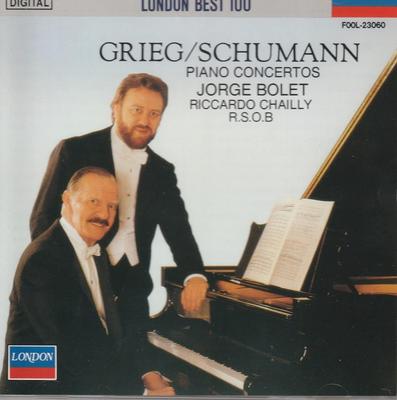 CD SCHUMANN/GRIEG - Piano Concerto: Bolet(P) Chailly /  F00L23060 Japan ObiClassical Used