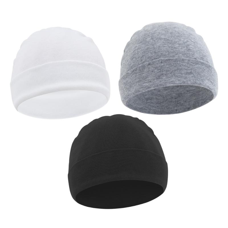 

3 шт. Шапочка для новорожденных, детская шапочка, мягкая шапочка, шапочка для младенца для мальчика, девочки, малыша 0-6 месяцев