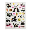 Stickers - GLOBAL GIFT - Pandas - Glitter - Multicoloured - 10 X 7.5 Cm