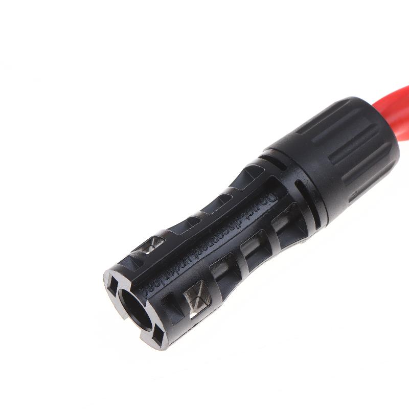 Flexible Flat Solar Panel Extension Cable 12AWG 10AWG Secure Connector for Outdoor Garden Power Station