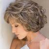 Women's Fashionable Short Hair Curly Hair Bangs Loose Synthetic Cosplay Fluffy Natural Women's Brown Wig
