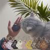 Memorial Leather Pet Hair Storage Bag Cat Paw Keychain Multifunctional Portable Keychain