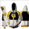 Mighty Morphin Power Rangers Cosplay 3d Printing Hoodie With Premium Quality