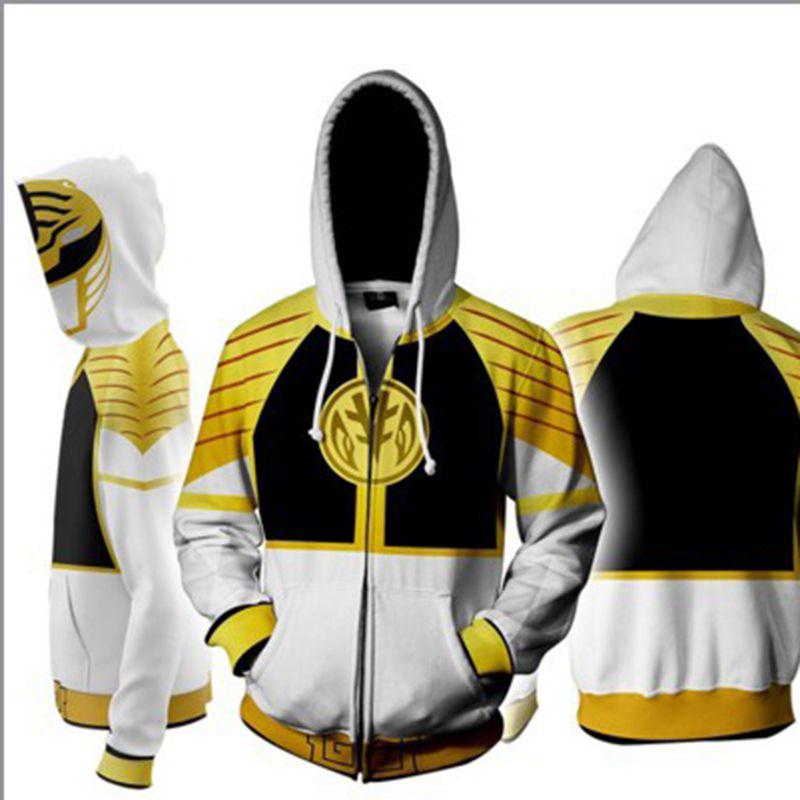 Mighty Morphin Power Rangers Cosplay 3d Printing Hoodie With Premium Quality