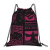 Custom N-Narutoes Akatsukis Drawstring Bag Women Men Lightweight Logo Sports Gym Storage Backpack