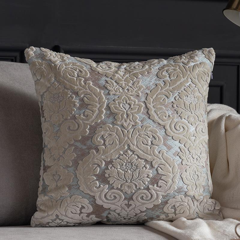 45x45/50x50cm Europäische Samt-Kissenhülle Luxuriöse Jacquard-Kissenhülle 2026 Neu Weiches Dekokissen für Sofa Wohnzimmer