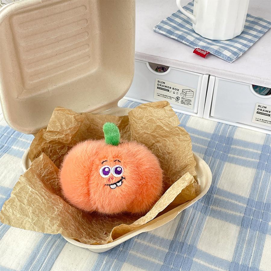 Fruit Plush Vegetable Toy Pineapple Durian Key Chain Pendant Decoration Gift