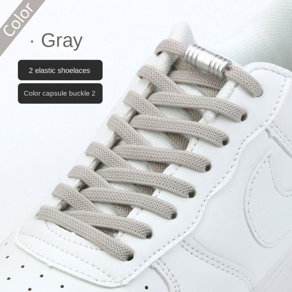 Man Women No Tie Shoelaces Semicircle Elastic Lazy Shoe Laces Shoe Accessories