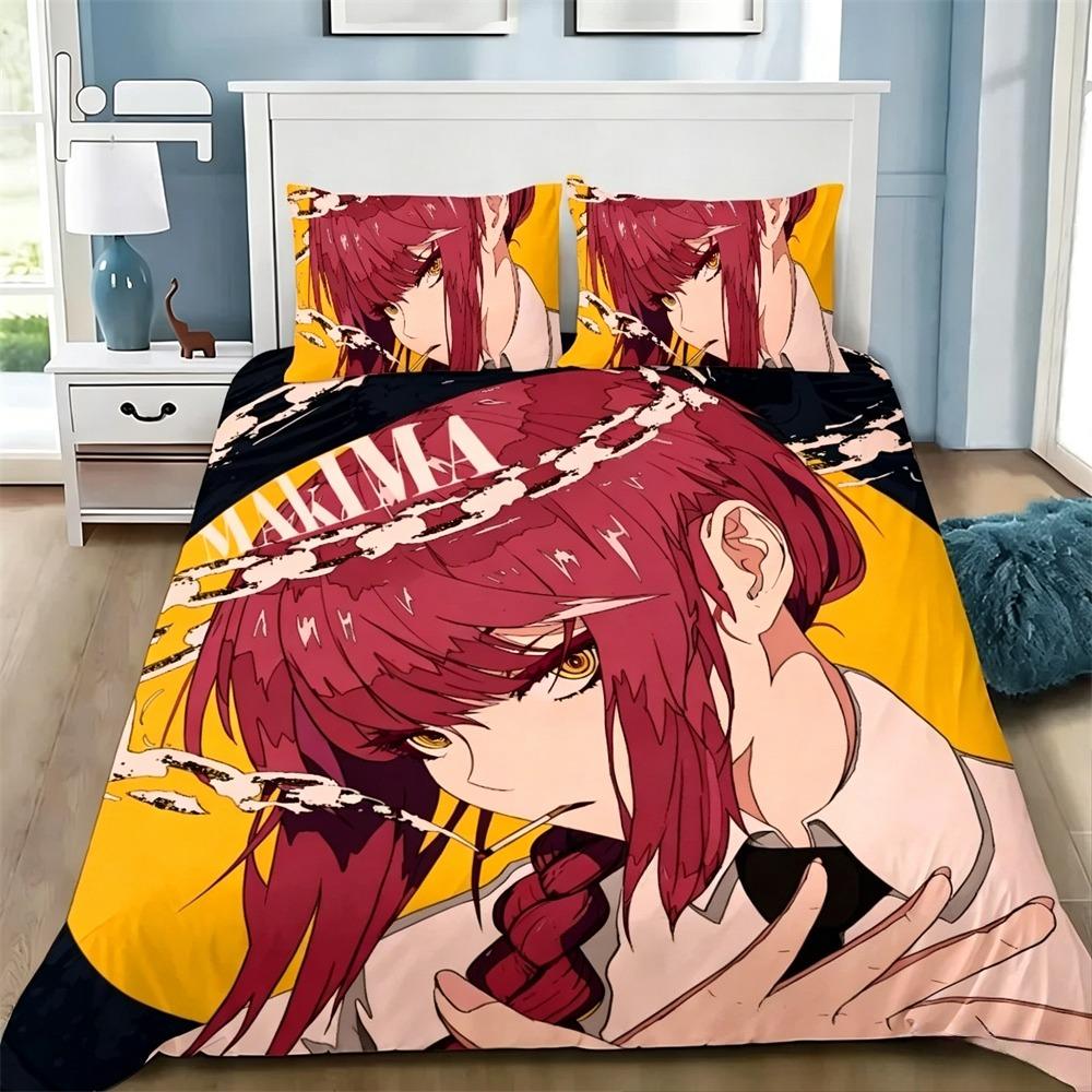 Anime Muž s motorovou pilou Povlak na peřinu Povlak na polštář Sada povlečení Pro dospělé Chlapec Dívka Dekorace ložnice Dětský dárek Jednolůžko Dvojlůžko Velká velikost
