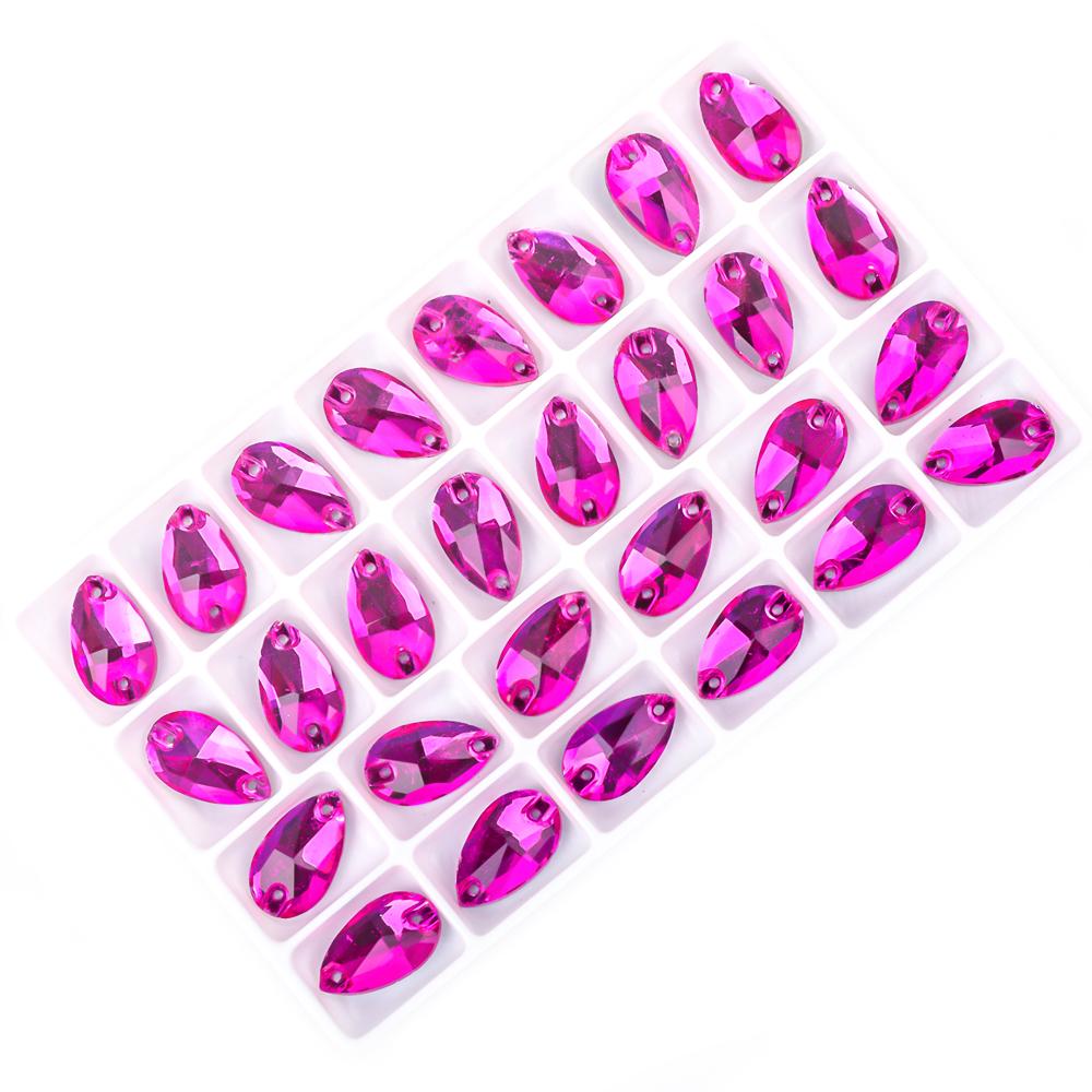 Drop Flatback Sew On Rhinestones Bulk Glass Crystal Stone for Tailoring Materials and Accessories Garment Accessories
