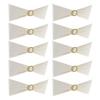 10 Pcs Chair Sashes Stretchy Chair Back Bands Chair Ties Bows with Buckle Slider for Wedding Party Hotels Banquet Decoration