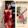 Sexy Lingerie Sexy Babes Cross Strips Velvet Hot Backless Slim Suspender Skirt Female 9022