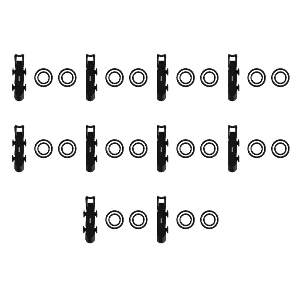 10-4pc Fishing Magnetic Fixed Lure Jig Hooks Holder with Rubber Rings Automatic Fishing Lure Bait Holder for Fishing Rod Tools