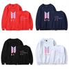 BTS-Sweatshirt mit Printmuster und Fleecefutter für jugendliche Fans