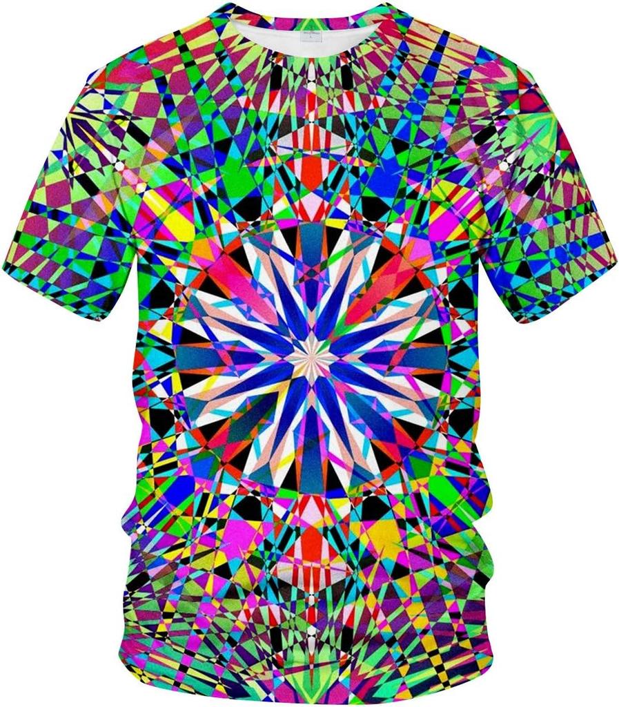 Mens 3D Novelty Graphic Trippy T-Shirt Psychedelic Cat Funny Tees dragon ball z shirts t shirt for men