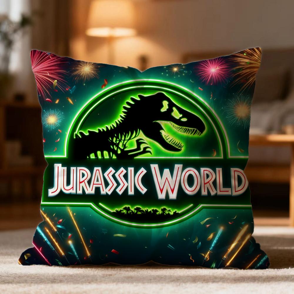 Hot JJurassic Worlder Cushion Cover Soft Washable Pillow Case Multi-Scene for Couch Bed Travel Office Use