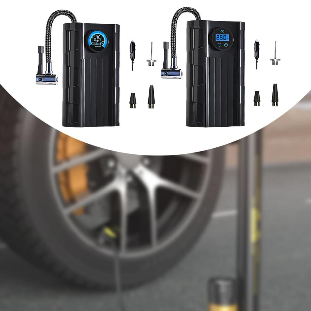 Car Tire Inflator Portable Air Compressors Stable Performance Auto Shut Off Air Pump for Tires for Bicycles Bike Ball