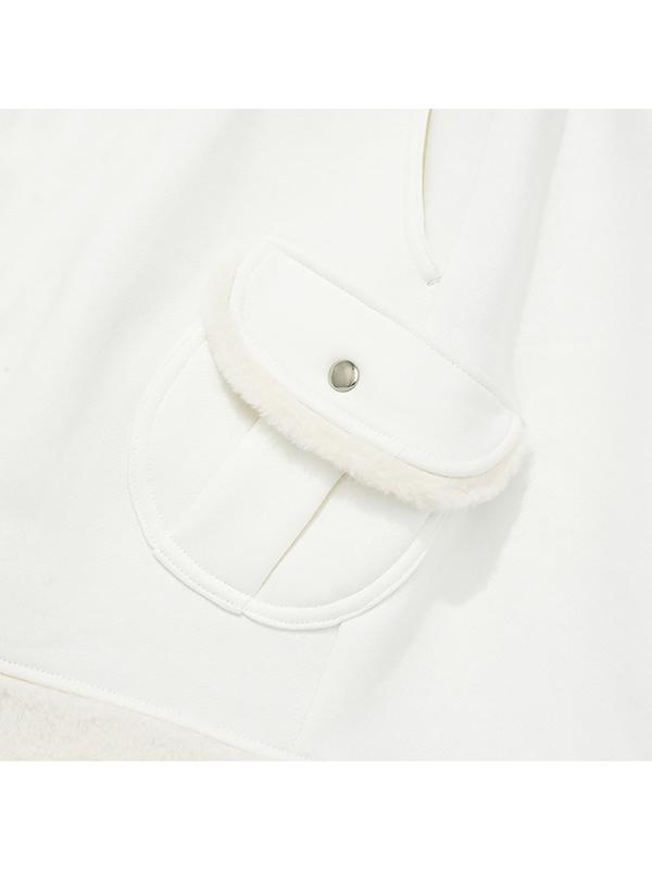 Kirsh Witty Bunny Fur Mini Skirt [Ivory]