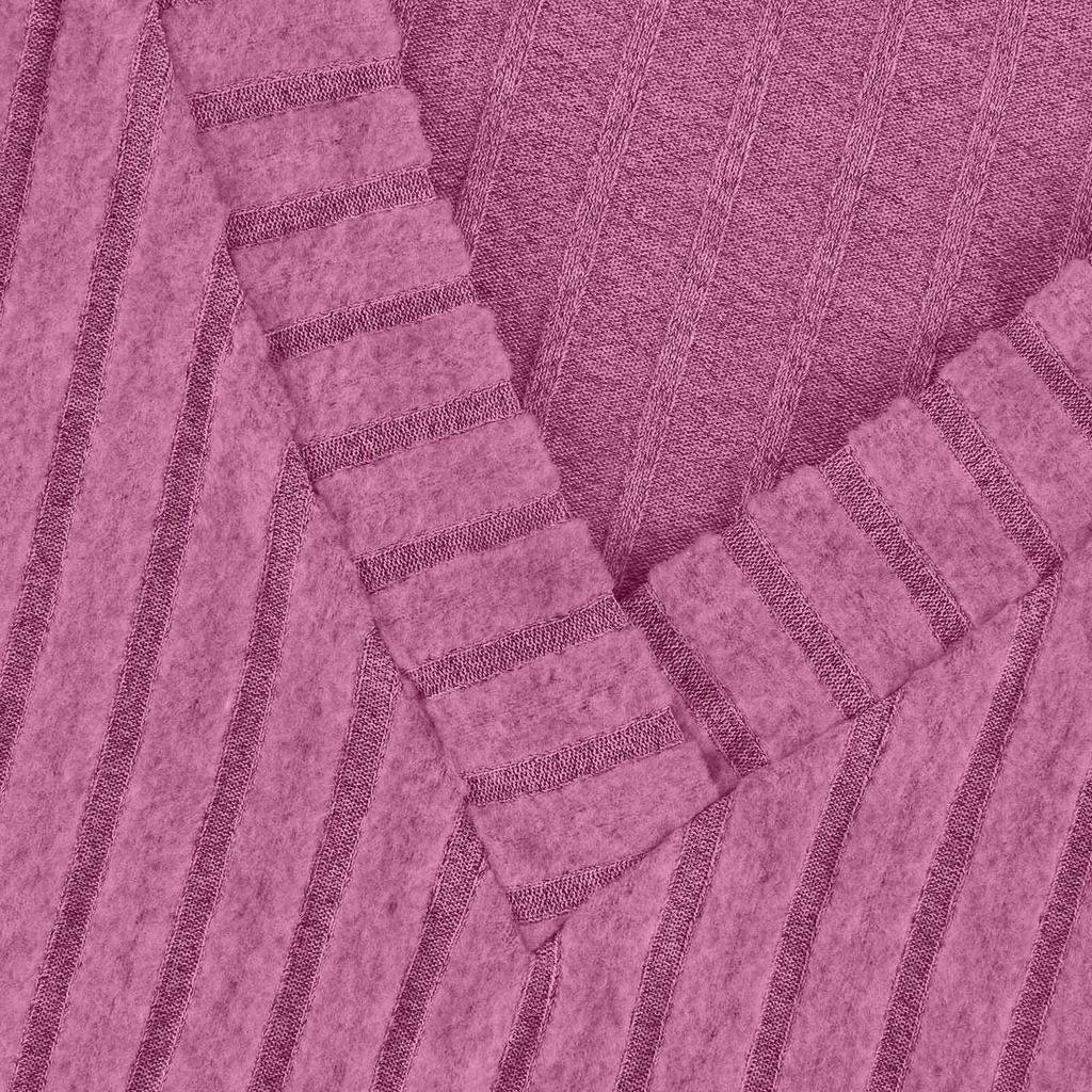 Women's Fashion Long Sleeve Ribbed Elegant Commuting And Casual Top