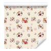 Wallpaper Cats Cream, Beige and Coral for Living Room and Bedroom 50x1000