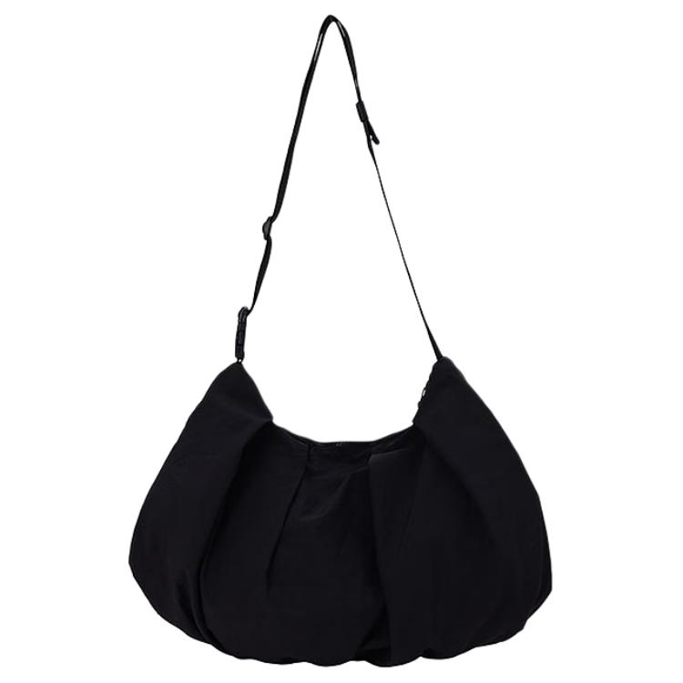 Converse Brand Logo Zip Closure Shoulder Bag, Crossbody Bag Small Unisex Black UA5982-023