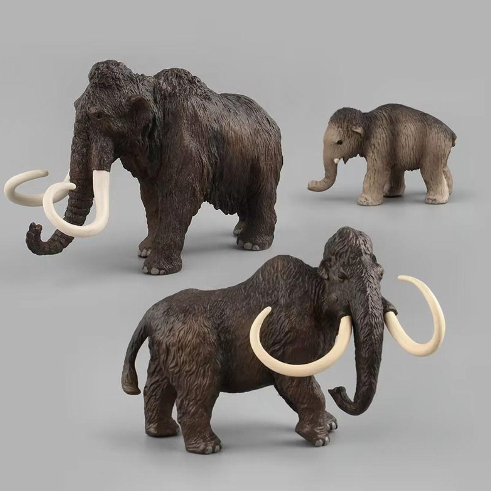 Statue Realistic Elephant Model Toy Collectible Elephant Miniatures Figurine  Desktop Decorative
