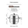 Meichu New Chef 26cm 304 Stainless Steel Double Steamer Pot
