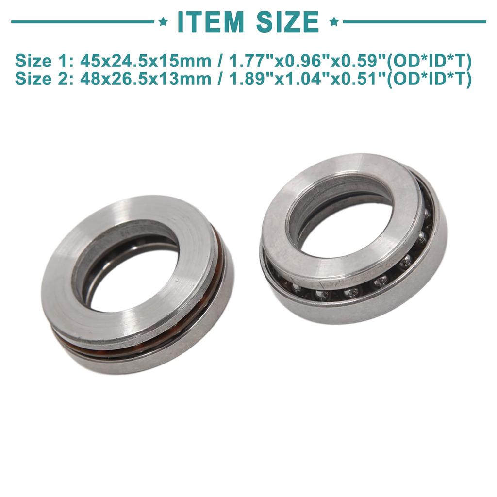 ACROPIX Motorcycle Steering Stem Thrust Ball Roller Bearing Silver Tone