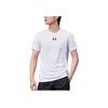 Under Armour Logo Casual Breathable Soccer Training Match Knit T-Shirt Unisex Tops White 21500531-100