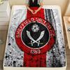Sheffield United Football Club  Print Flannel Blanket, High Quality Comfortable for All Seasons, Home Decor, Warmth and Comfort